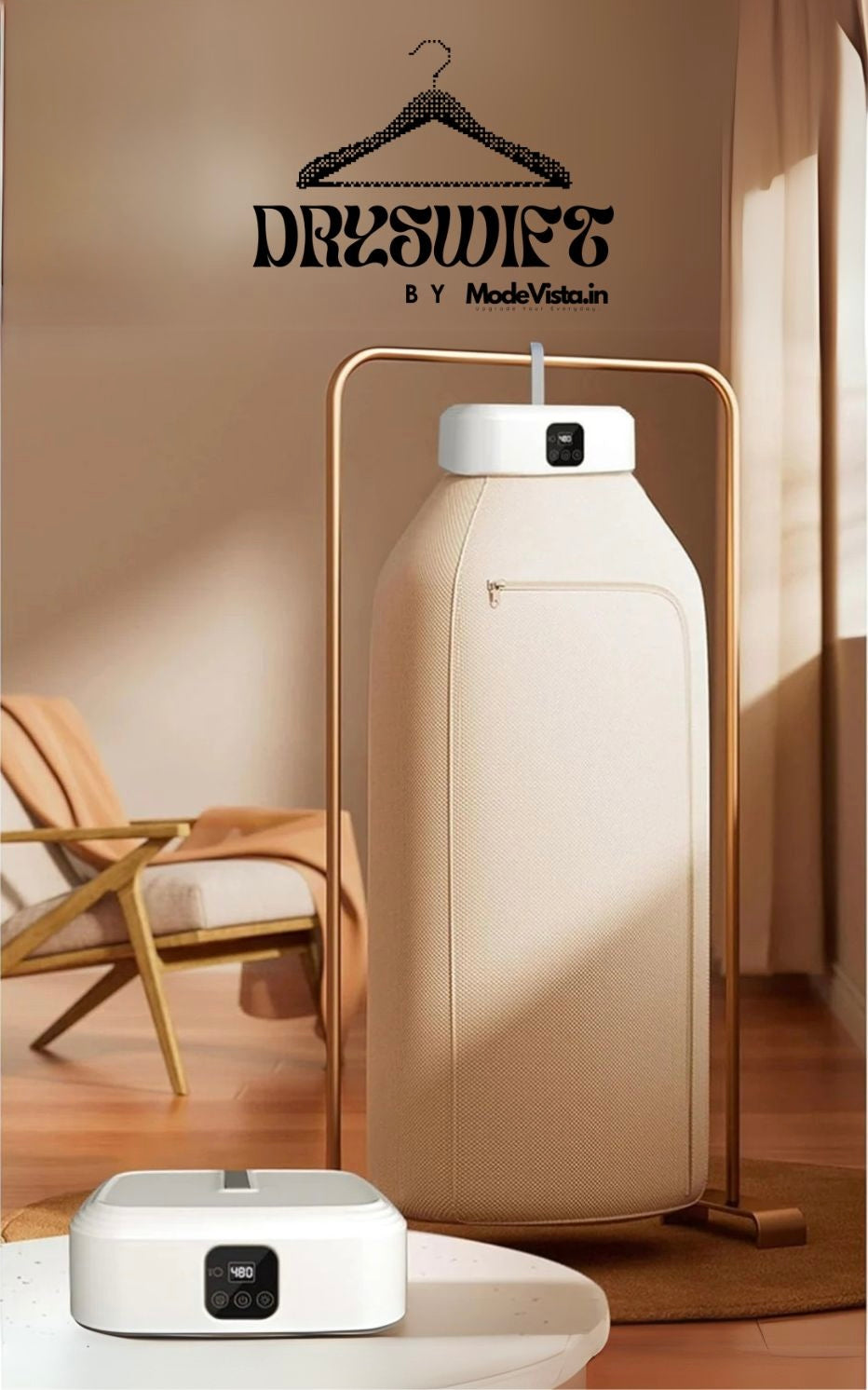 DrySwift™ – Fast, Foldable Electric Clothes Dryer