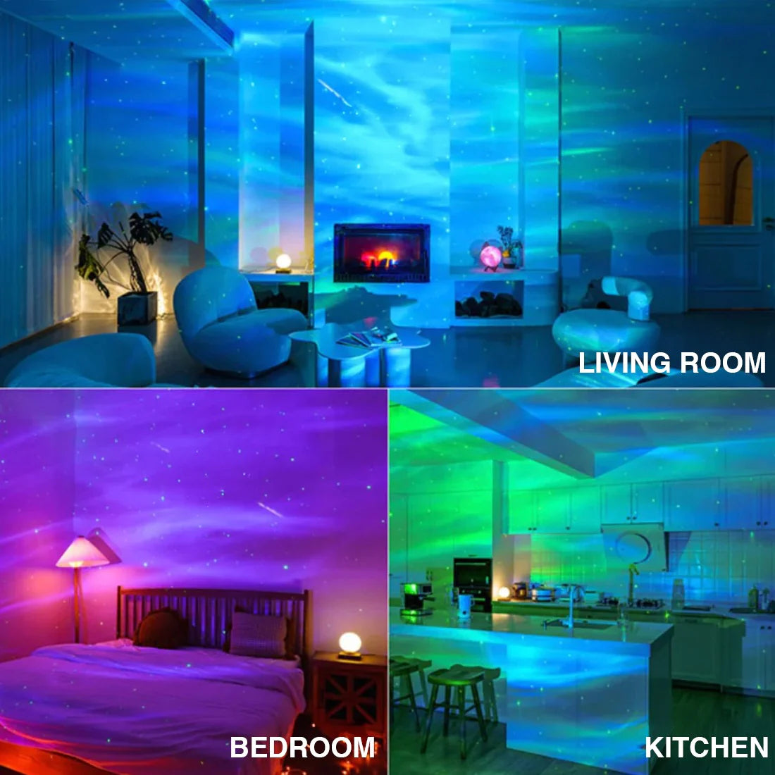 AuroraDream™ – Northern Lights Projector with Bluetooth Speaker