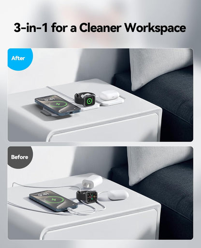 ChargeNest™ – 3in 1 Fast & Foldable Dock