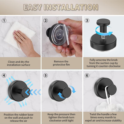 ModeVista GripLock™ Drill-Free Suction Hooks
