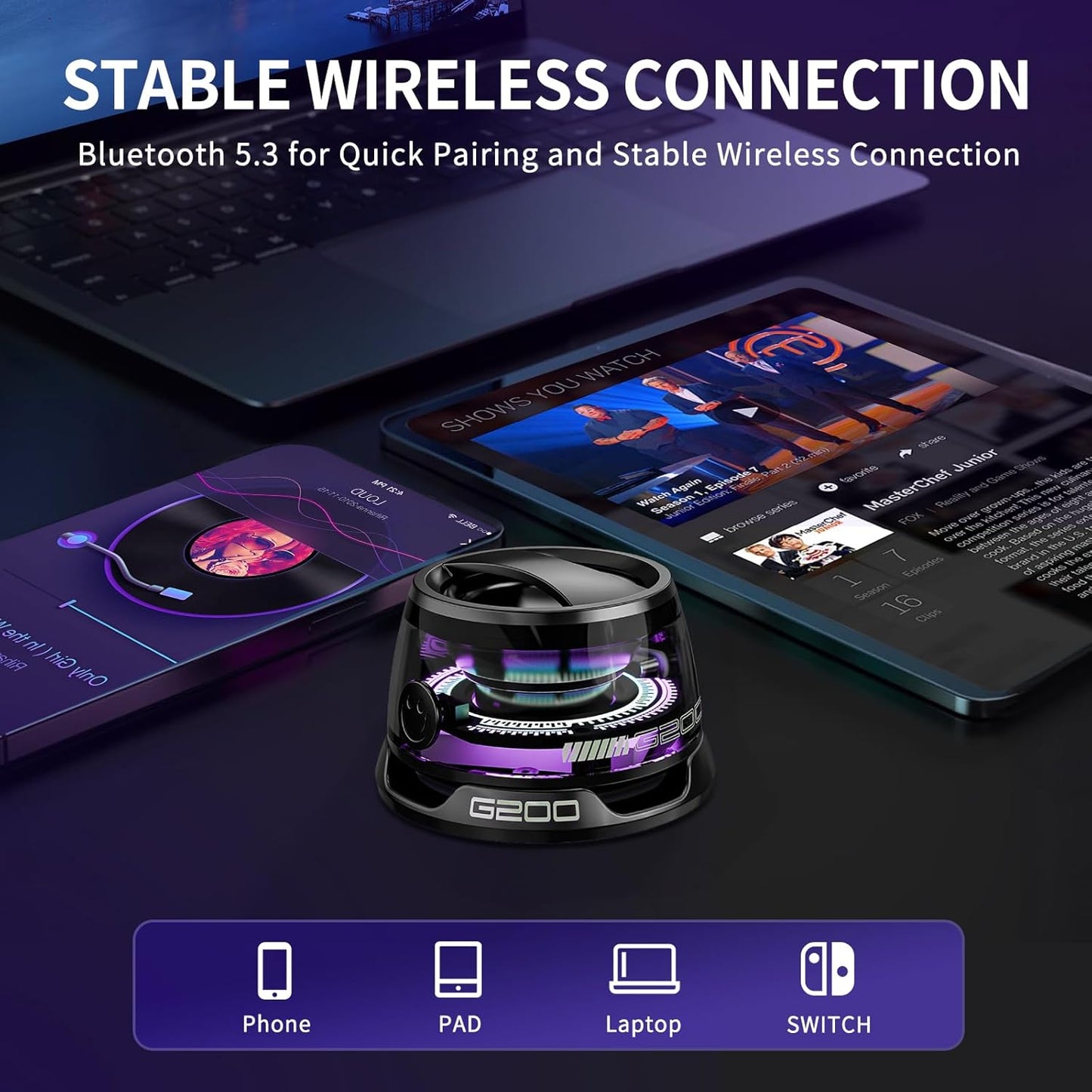 MagnaBeat™ G200 | Clear Bass & Glow
