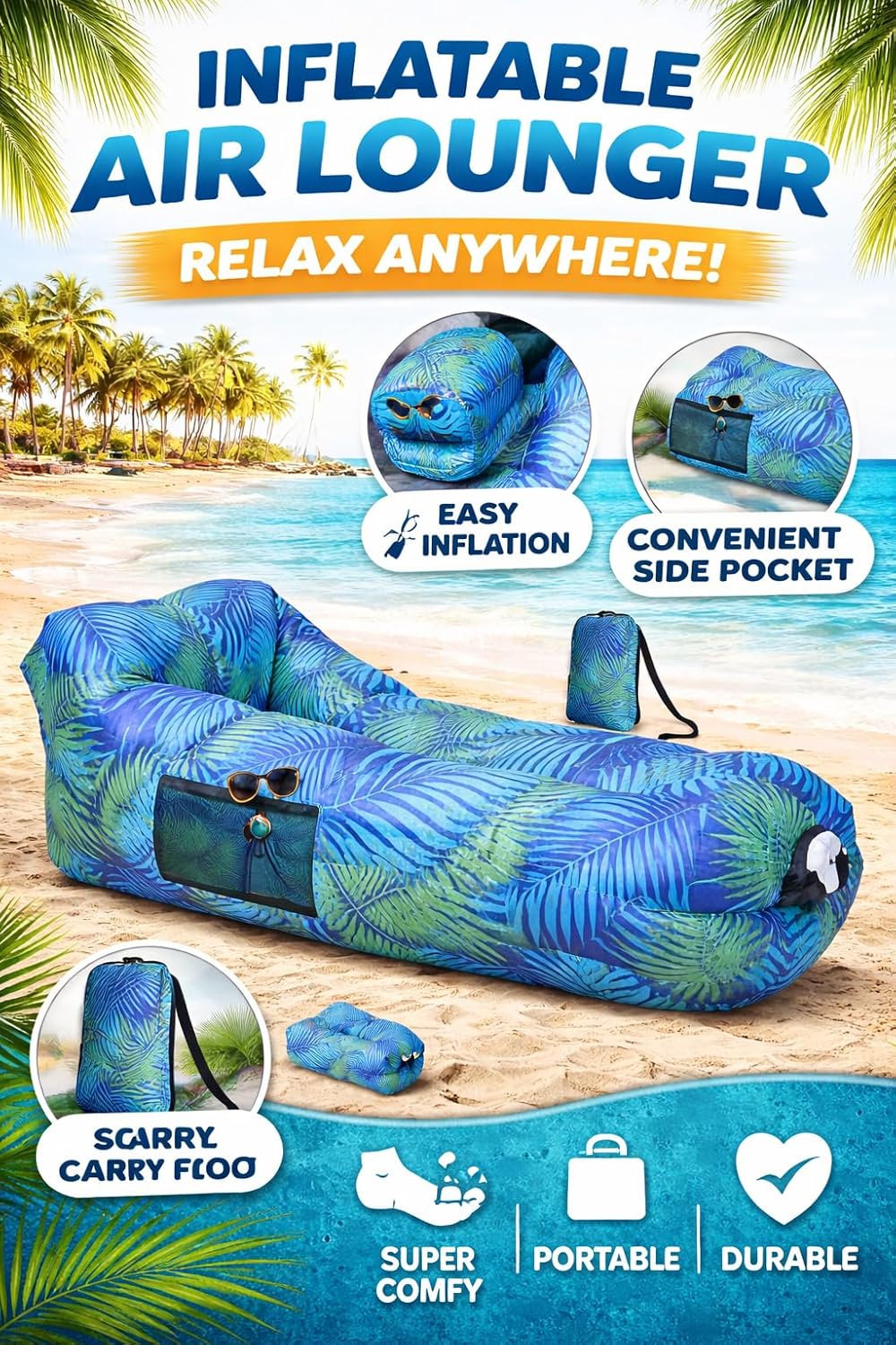 AirLounge Pro™ — No Pump. No Effort. Just Relax.
