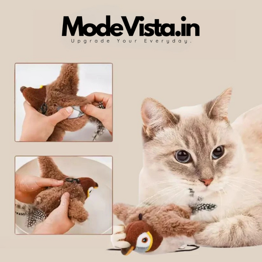 FlutterPaws™ Interactive Chirping Bird Toy for Cats
